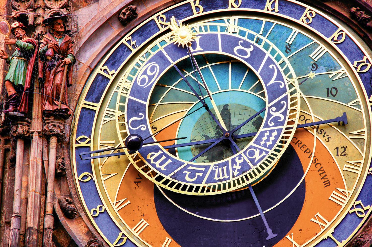 Die astronomische Prager Rathausuhr ist ein Meisterwerk gotischer Wissenschaft und Technik.